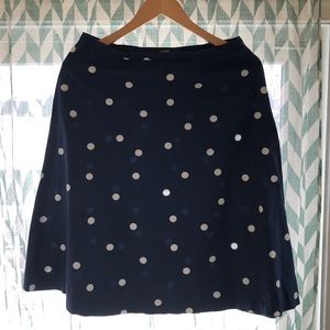 Jcrew polka dot skirt size 6